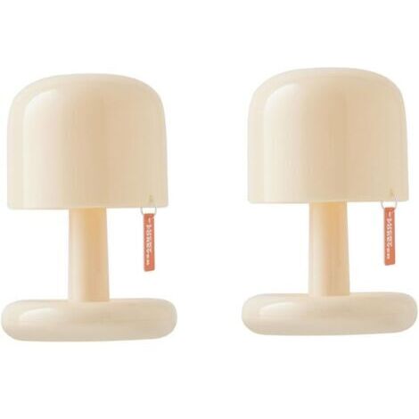 Mini Lampe de Bureau, lot de 2 Veilleuse au Coucher du , Chargement USB, Veilleuse LED de Style Champignon, Décoration D'Intérieur pour Bar à Café, Chambre à Coucher