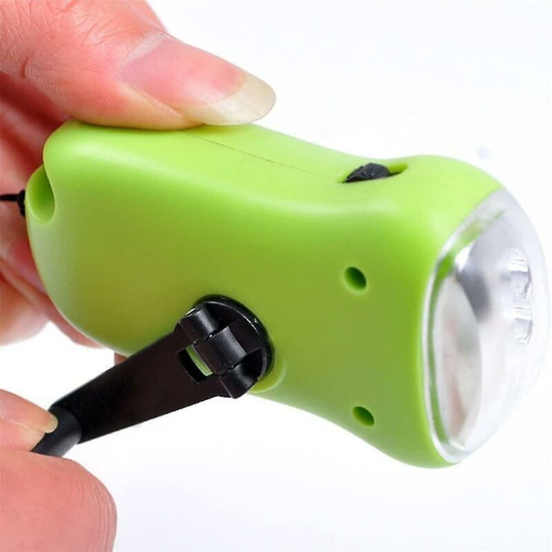 RHG Mini lampe de poche LED à manivelle, économie d'énergie