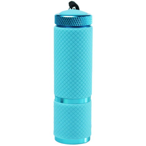 Mini Lampe de Poche , petite lampe torche avec dragonne, lampe de camping portable, bleu glacier