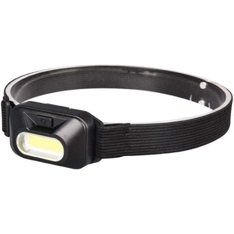 Mini lampe de poche portable phare LED 3 modes lampe frontale camping torche utilisation randonnée nuit pêche flash lumière bandeau (noir)
