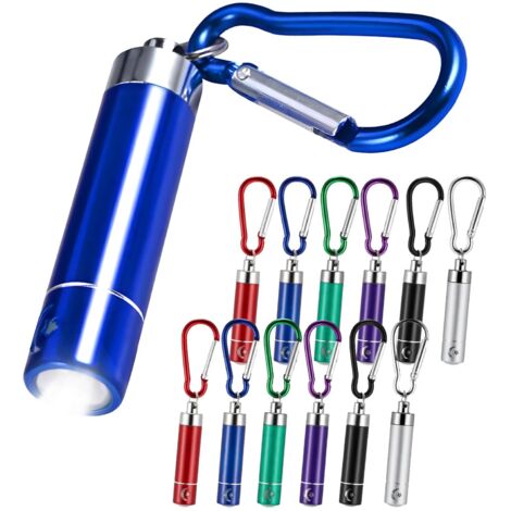 Mini Lampe de Poche Porte-Clés, Lot de 12 Mini Lampe Torche,Mini Lampes De Poche Porte-CléS Pour Enfants,Mini Lampe Torche Portable Mini Lampes De Poche Led Pour Enfants