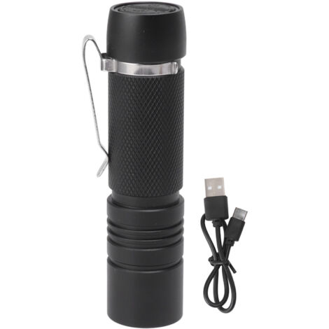 Mini lampe de poche Rechargeable 700LM LED très brillante, petite lampe de poche EDC avec Clip pour le Camping et la randonnée, usage quotidien