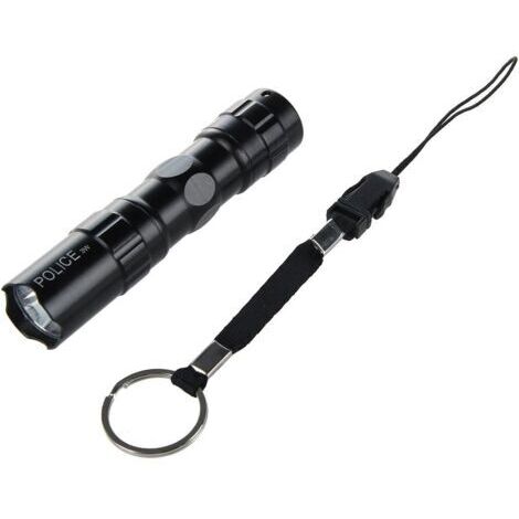 Mini lampe de poche Torche Camping Poisson LED Submersible Noir