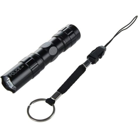 Mini lampe de poche Torche Camping Poisson LED Submersible Noir