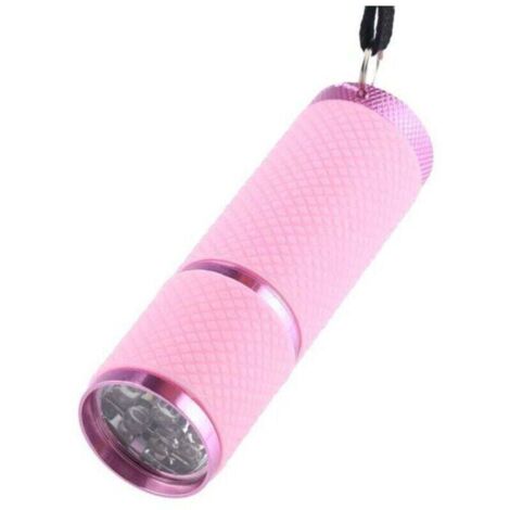 Mini Lampe de Poche,Petite lampe de poche étanche avec lanyard,Mini Lampe Torche portable （rose）