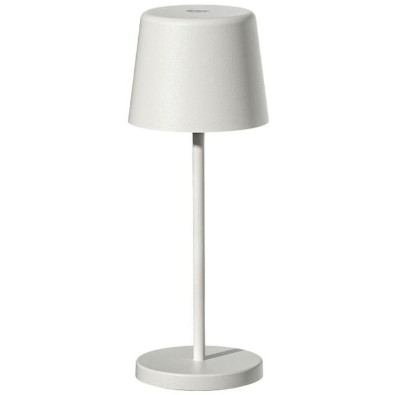 Lumisky - Mini lampe de table kelly mini Blanc Aluminium H22cm