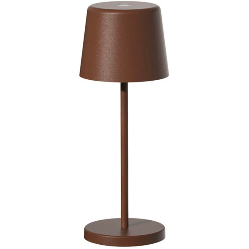 Lumisky - Mini lampe de table kelly mini Marron Aluminium H22cm
