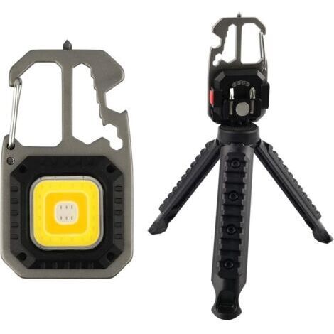Mini lampe de travail portable 7 modes porte-clés