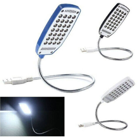 Mini Lampe Flexible Usb Lumière Blanche 28 Led 1,5 W Pour Ordinateur Portable Lecture Led-828