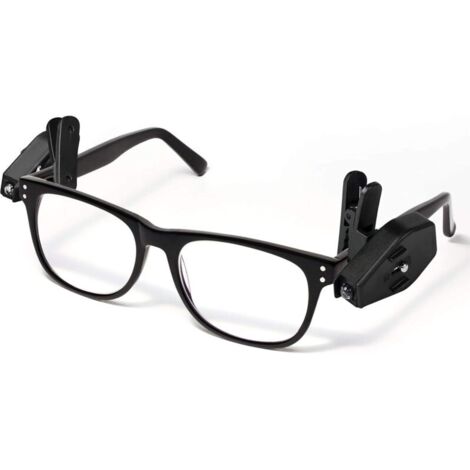 Mini lampe LED de lecture pour les lunettes - Clip LED pour lunettes - Accessoire pratique pour lire ou se concentrer sans trop illuminer la pièce
