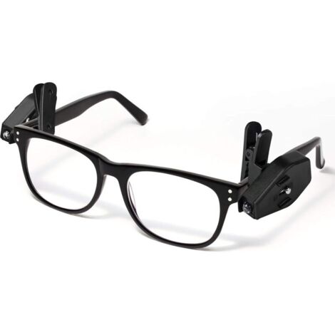 Mini lampe LED de lecture pour les lunettes - Clip LED pour lunettes - Accessoire pratique pour lire ou se concentrer sans trop illuminer la pièce