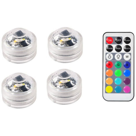 Mini lampe Submersible à LED avec télécommande, imperméable conforme à la norme IP65, luminaire décoratif d'intérieur