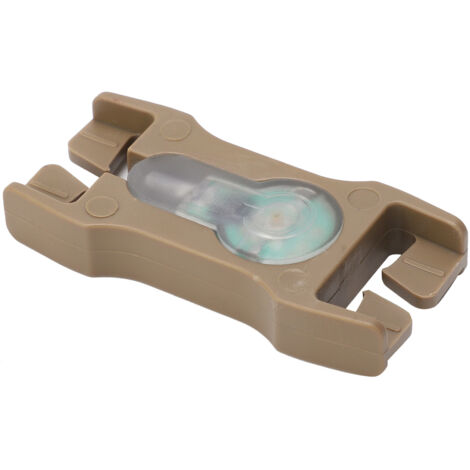 Mini lampe torche de survie pour une utilisation en extérieur, étanche IPX8, avec symbole de sécurité et poignée de 2,5 cm, de couleur violette. - AquaForge