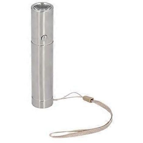 Mini lampe torche en acier inoxydable avec 3 modes d'éclairage, lampe torche LED format stylo pour le camping et les urgences en extérieur