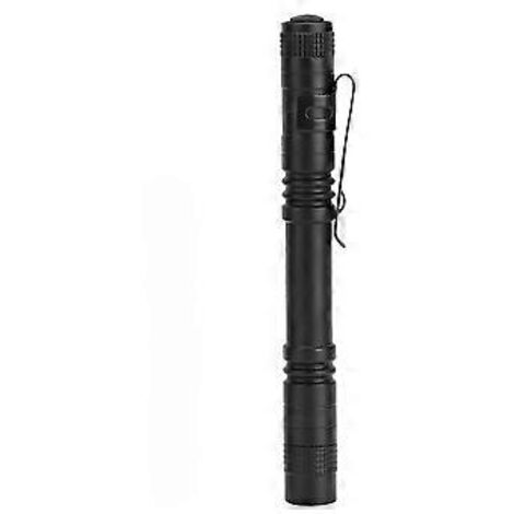 Mini lampe torche en alliage d'aluminium avec éclairage LED et clip pour une utilisation en extérieur (13,2 cm)