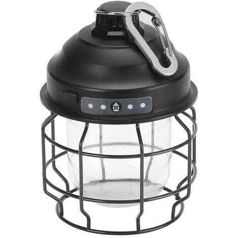 Mini lanterne Vintage suspendue en métal, lumière chaude Led, Rechargeable, pour tente, usage extérieur