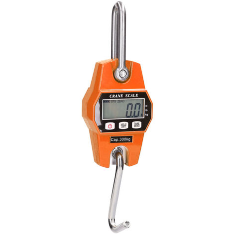Mini-LCD-Digital-300-kg-tragbare industrielle elektronische schwere Hakenkran-Anhängewaage, Orange