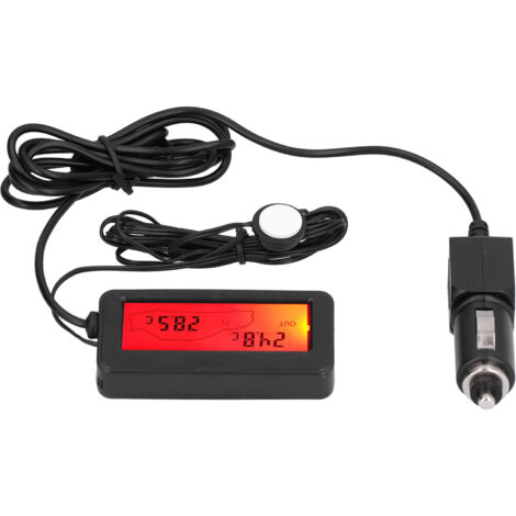 Mini-LCD-Elektronik-Autothermometer DC12V - Innen-/Außenbereich