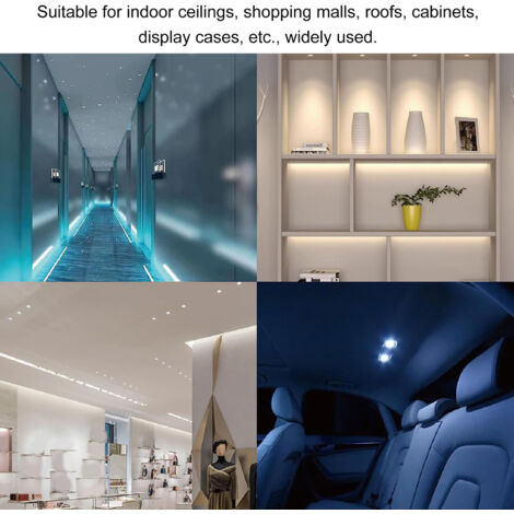 Mini-LED-Einbaustrahler, 15°, 1 W, 80 lm, 2 Stück, für Schmuckvitrinen, 12 V DC
