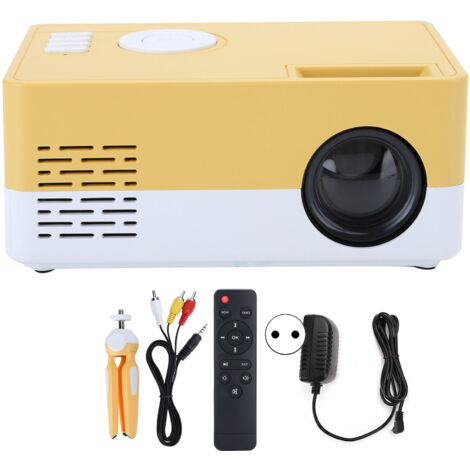 Mini-LED-Projektor für Heimkino mit Mediaplayer, Standfuß und 100–240-V-EU-Stecker