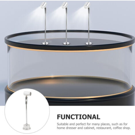 Mini-LED-Spotlampe, Vitrinenleuchte, Ausstellungsleuchte [USB 5V Aluminium]