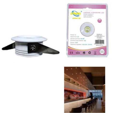 MINI-LED-SPOTLIGHT1WRUNDEDECKENEINBAUFEILE4CMLEDWARMWEISS3000K