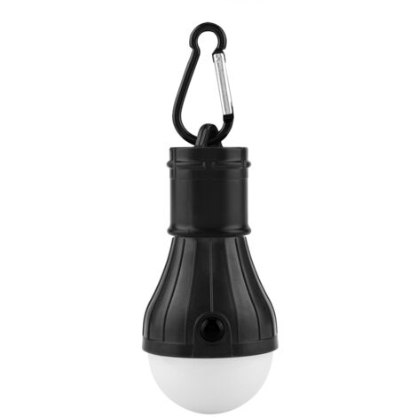 Mini-LED-Zeltlampe für Camping, Angeln und Outdoor-Aktivitäten (Schwarz)