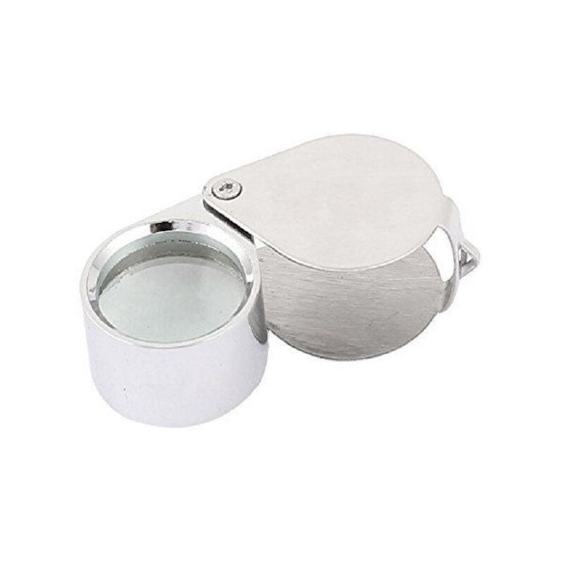 Image of Trade Shop Traesio - Trade Shop - mini-lupe 10X21MM tasche stahl auge lupe juweliere münzen -