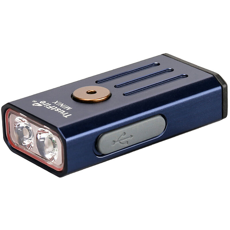 

Mini linterna con luz ultravioleta / roja IP66 Lampara de mano recargable para mochilero Camping Busqueda de emergencia,Concha azul oscuro, luz