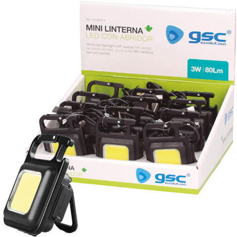 Mini linterna LED con abridor 350lm