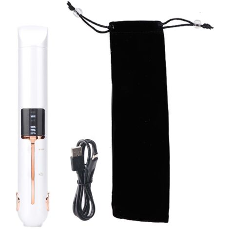 Mini Lisseur Boucles USB Rechargeable sans Fil Outil Coiffure Professionnel