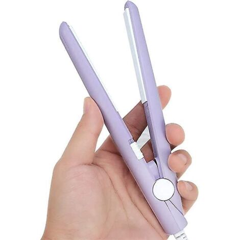 mini Lisseur  Cheveux, Mini Lisseur Cheveux Cramique Fer  Lisser De Taille De Voyage Outils Pour Boucler Les Cheveux Raides (pourpre)