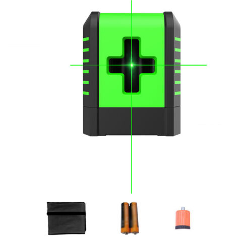 Mini livella laser autolivellante con 2 linee - Portatile per installazione di piastrelle e porte/finestre