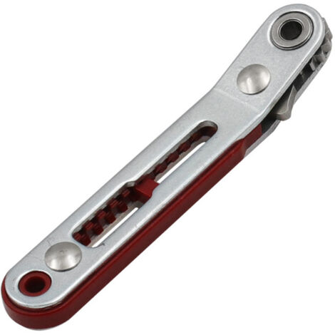 Mini llave de trinquete con punta hexagonal y destornillador de doble punta, 1/4", para cambio rápido, 1 pieza