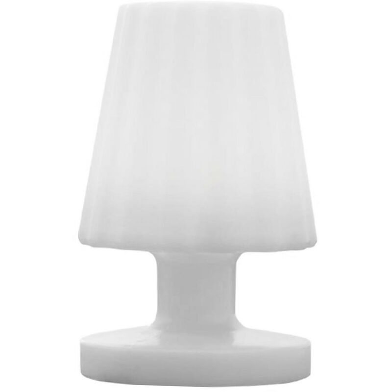 

Mini lámpara de mesa recargable sin cable LED blanco cálido regulable LADY MINI H22cm