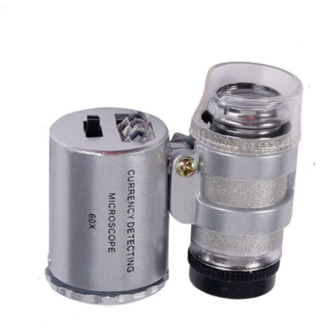 Mini loupe de bijoutier éclairée à LED 60X