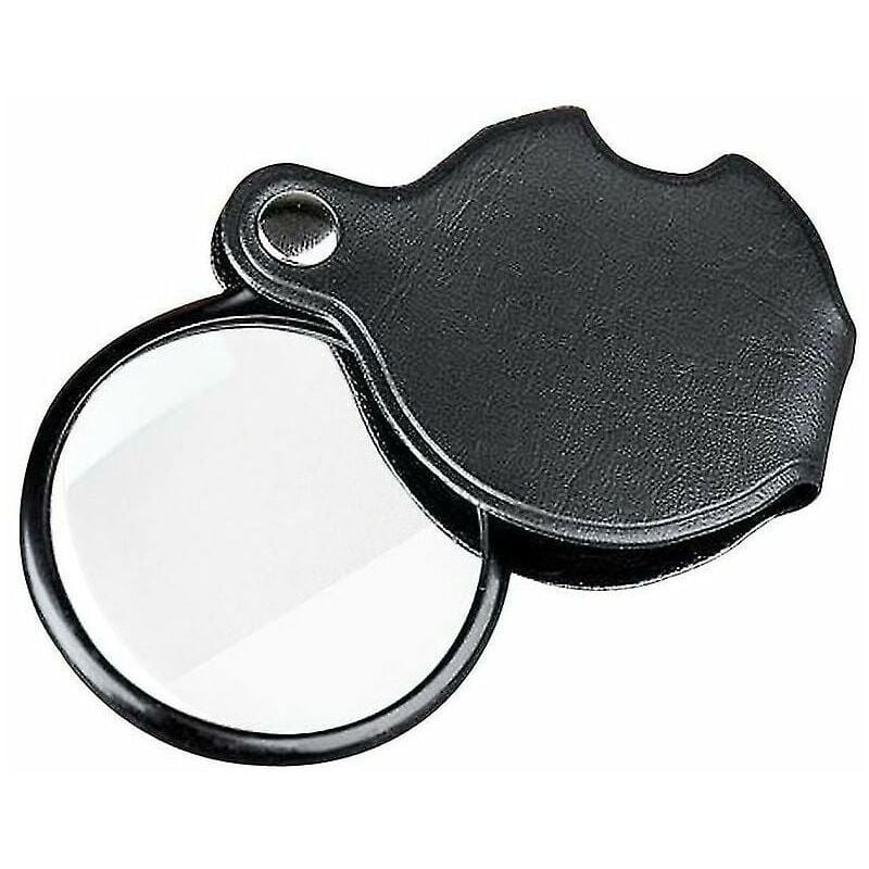 Shining House - Mini loupe de poche 20x loupe de bijoux portable pliable avec protection en métal