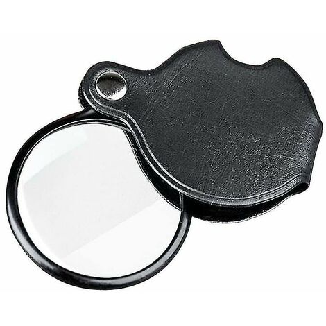 Mini loupe de poche 20x loupe de bijoux portable pliable avec protection en métal DENUOTOP