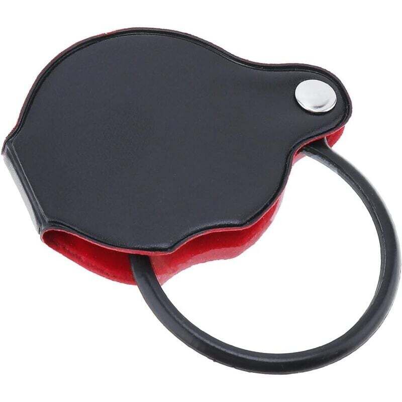 Mini-loupe de poche Ulisem, grossissement 8x, avec étui de protection corticale pour le bureau, la lecture et les loisirs