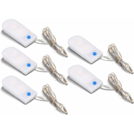 Mini Lumières LED, Mini Lumières LED Guirlandes Lumineuses à Piles Décoratives pour Maison de Poupée Bricolage 1m