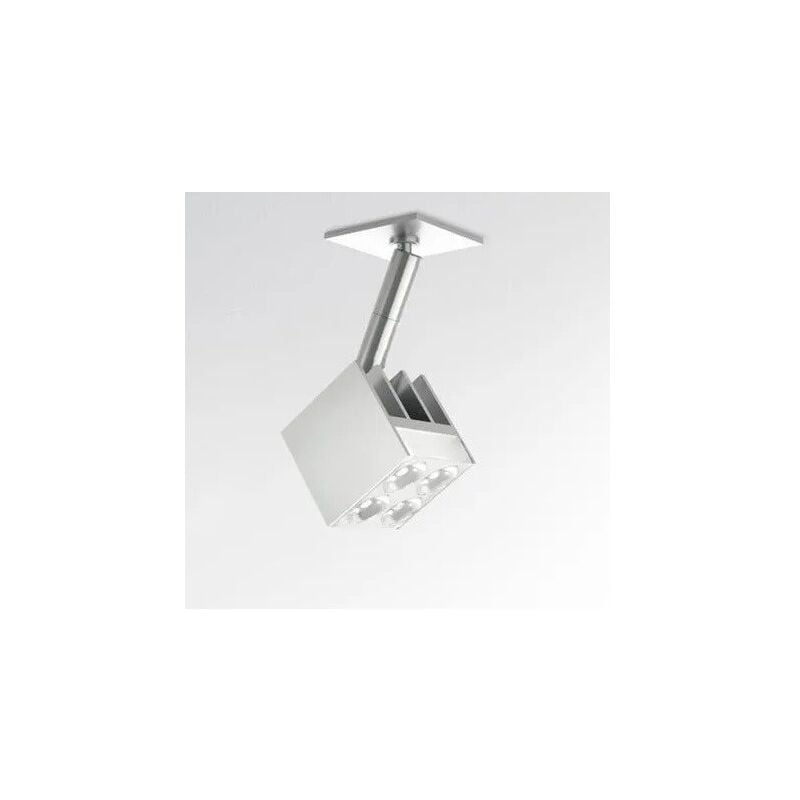 Mini luminaire led 8W semi-encastré sur pied tête cube 37x37mm orientable 3000K 468lm alim 230V cube Artemide M028904