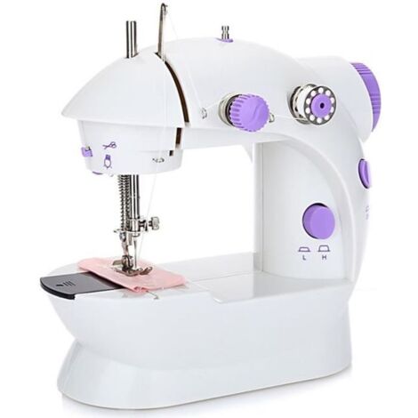 Mini Machine à coudre électrique Garment ménage - Assisté - Gauche - 9 points - Gris