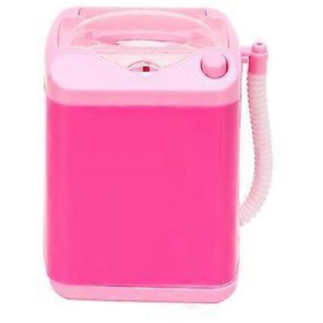 Mini machine à laver électrique - Outil de nettoyage cosmétique et jouet pour enfants rose