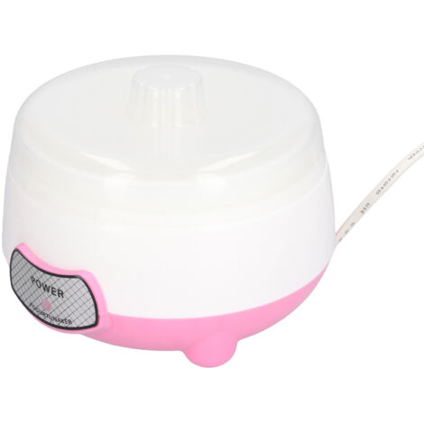 Mini Machine à Yaourt Automatique 1L 15W, Chauffage 360°, Prise UE 220V, Rose pour Maison