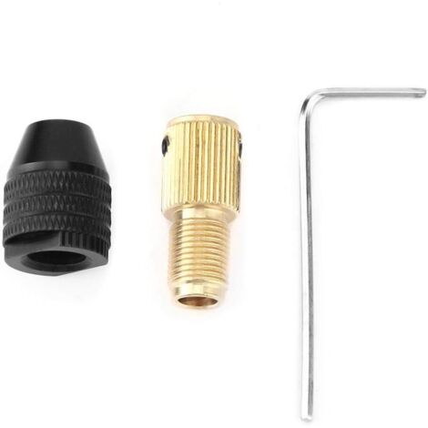 Mini mandrin autoserrant pour perceuses électriques, avec une plage de serrage de 0,5 à 3 mm.