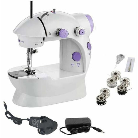 Mini máquina de coser eléctrica, máquina de coser de viaje, máquina de coser eléctrica portátil para uso doméstico, uso artesanal