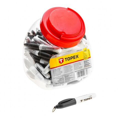 Mini marcador negro universal Topex 14A895