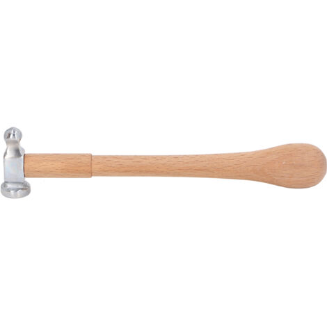 Mini marteau à tête ronde en acier à haute teneur en carbone, manche ergonomique en bois, boule pour la fabrication de bijoux en orfèvrerie