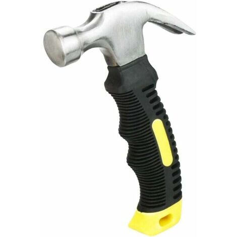 Mini Marteau de Coffreur en Acier Marteau Court Multifonctionnel Marteau Charpentier Avec Poignée Antidérapante Mini Marteau à Griffes Utile pour Entretien, Bricolage, Menuiserie-Fei Yu