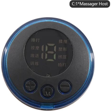 Mini masseur électrique portable EMS à impulsions pour soulager les douleurs cervicales et dorsales, les bras, les jambes et le corps. Oreiller de massage relaxant.-AquaForge